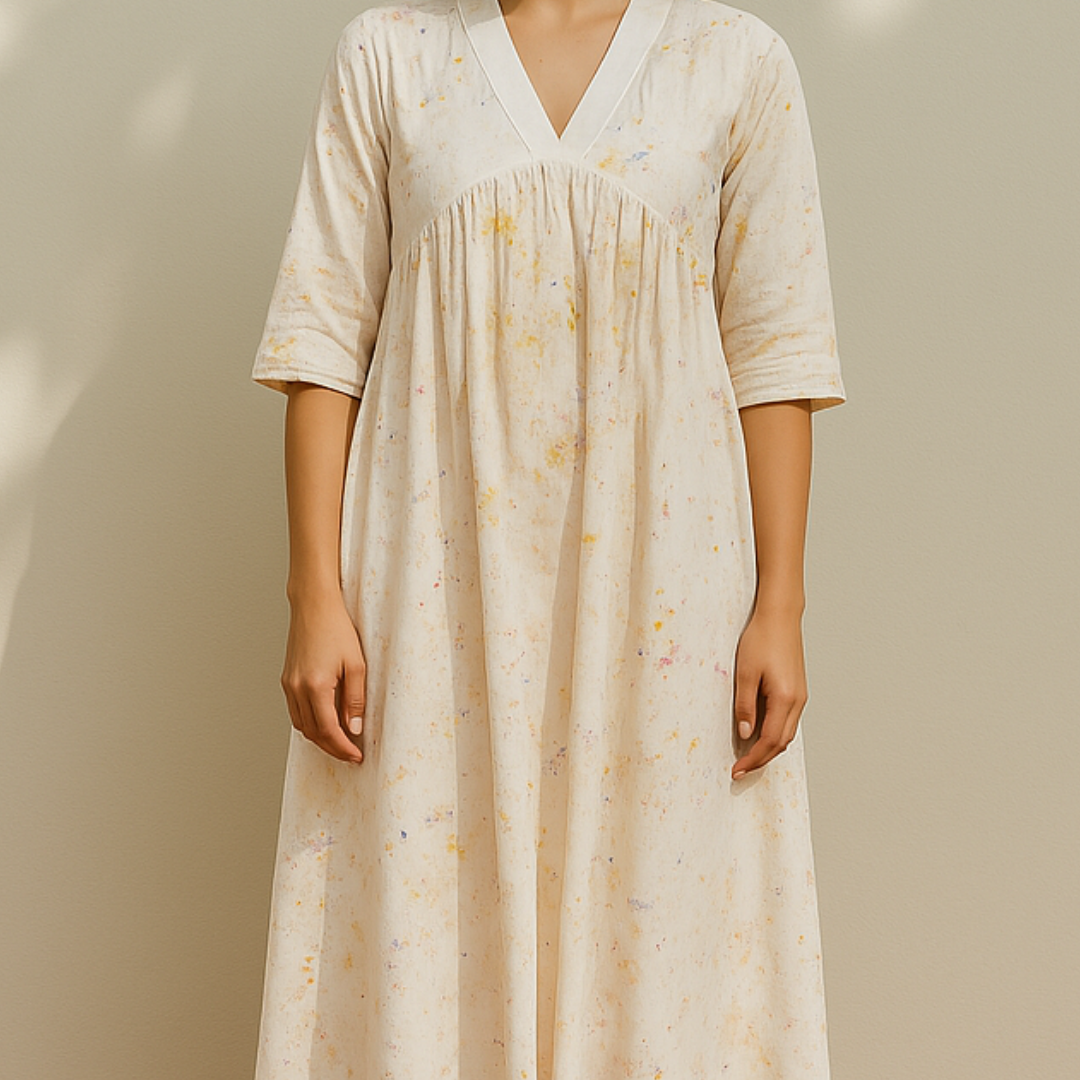Rose Marigold Hand-Dyed Summer Dress (SALE - All Sizes)