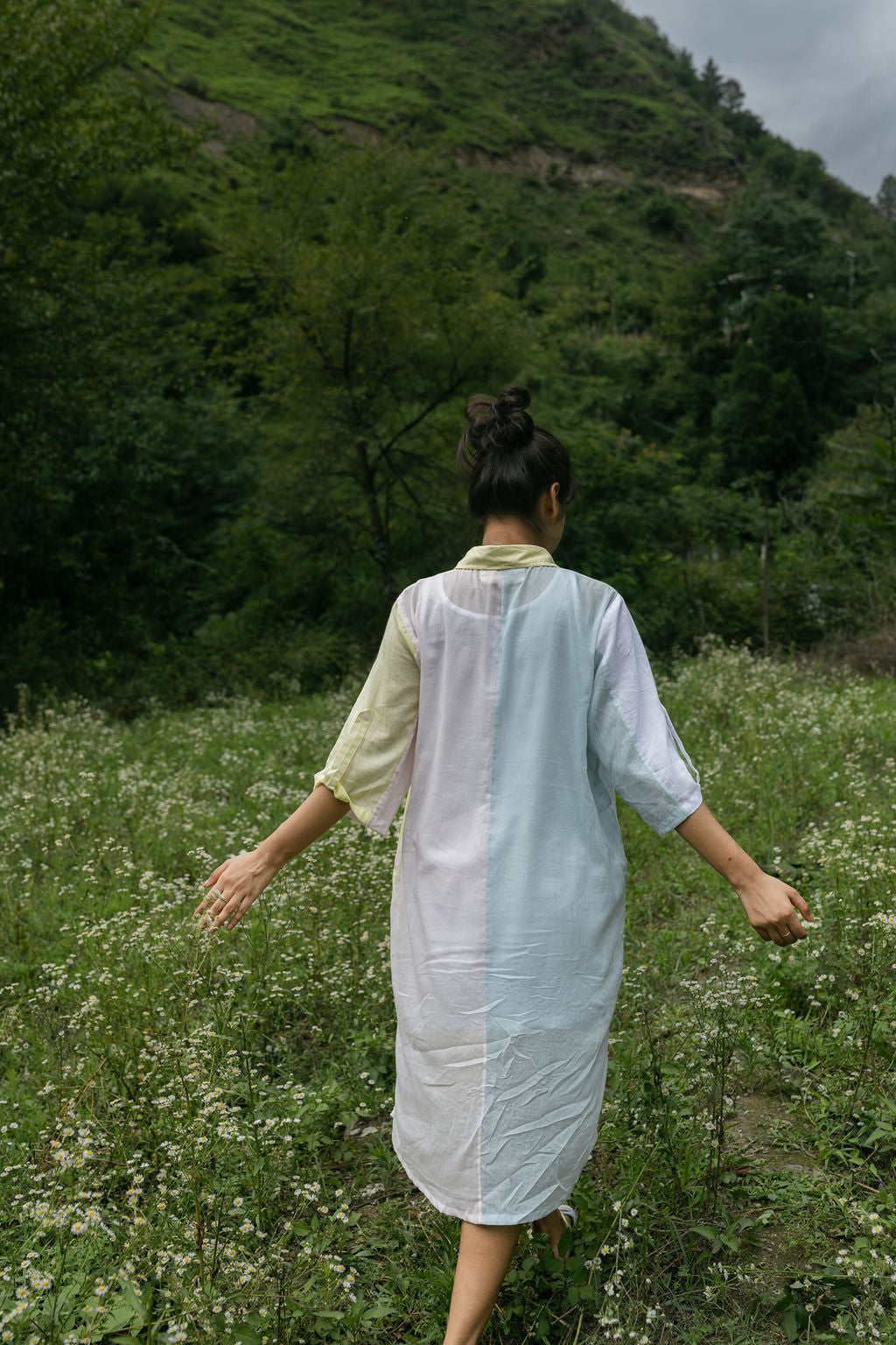 Multicolour Patch Long Shirt