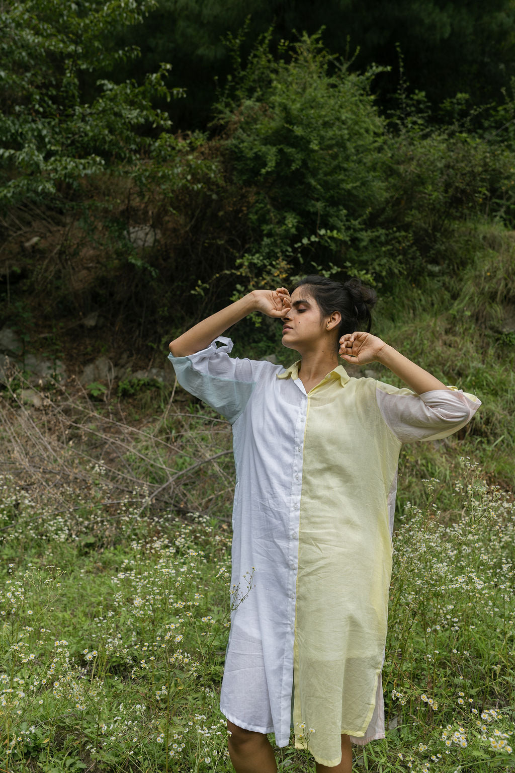 Multicolour Patch Long Shirt