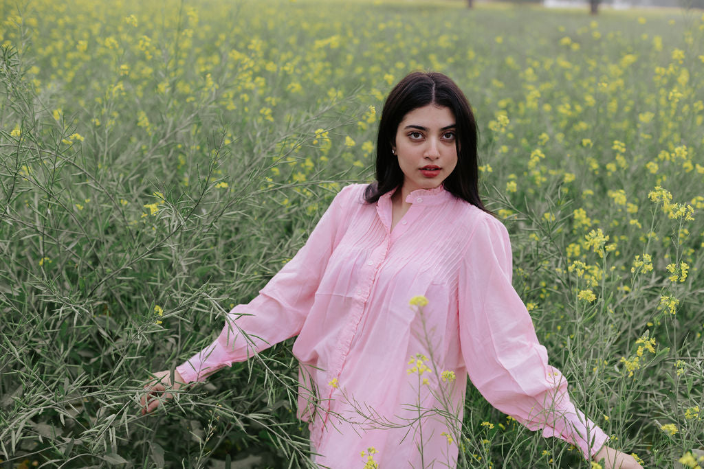 Pintuck Carnation Shirt