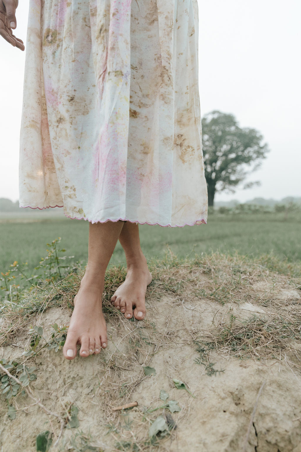 Wildflower Scallop Kurta-Dress