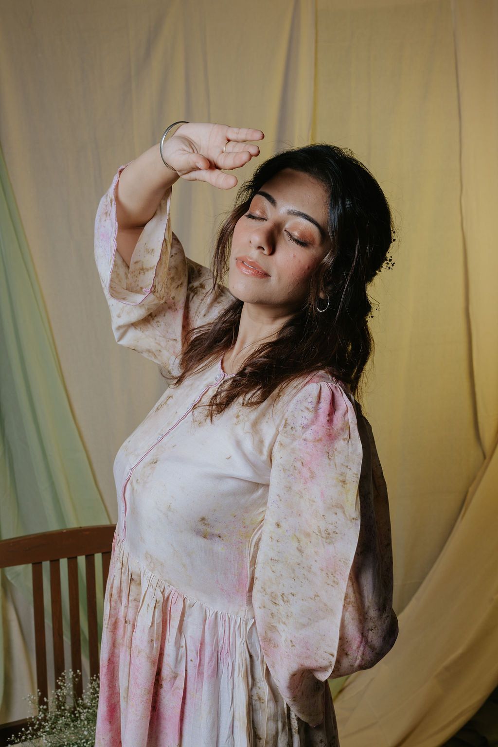 Wildflower Scallop Kurta-Dress