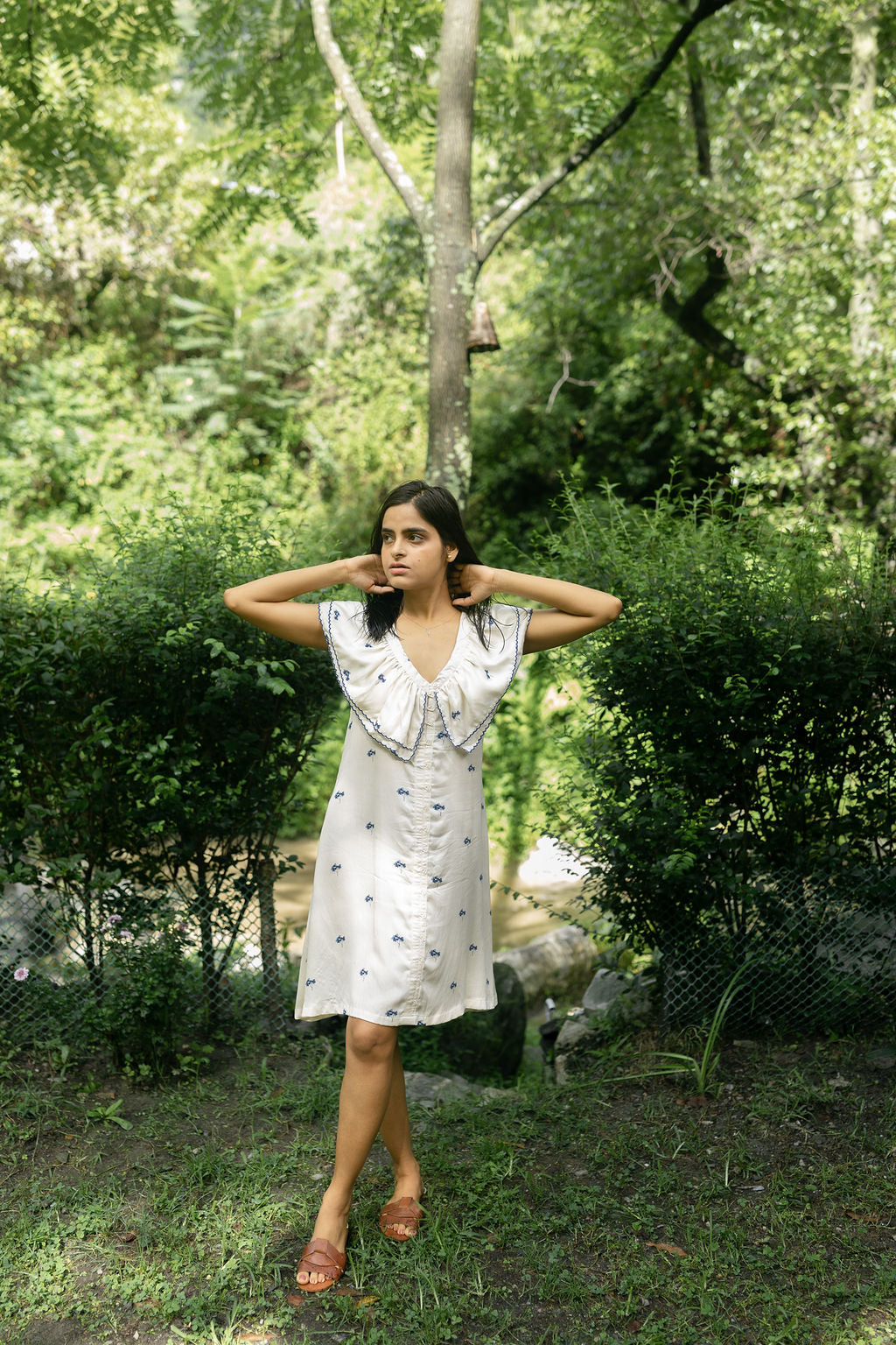 Hydrangea Frill Dress