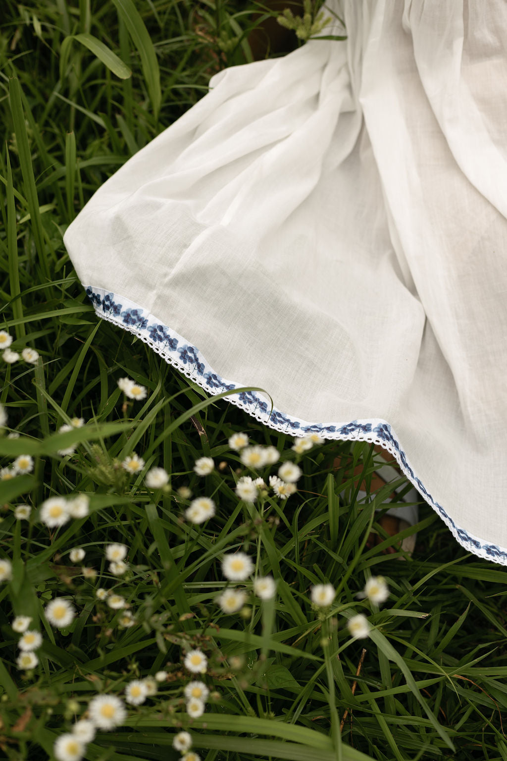 Blue Hydrangea Cotton Dress