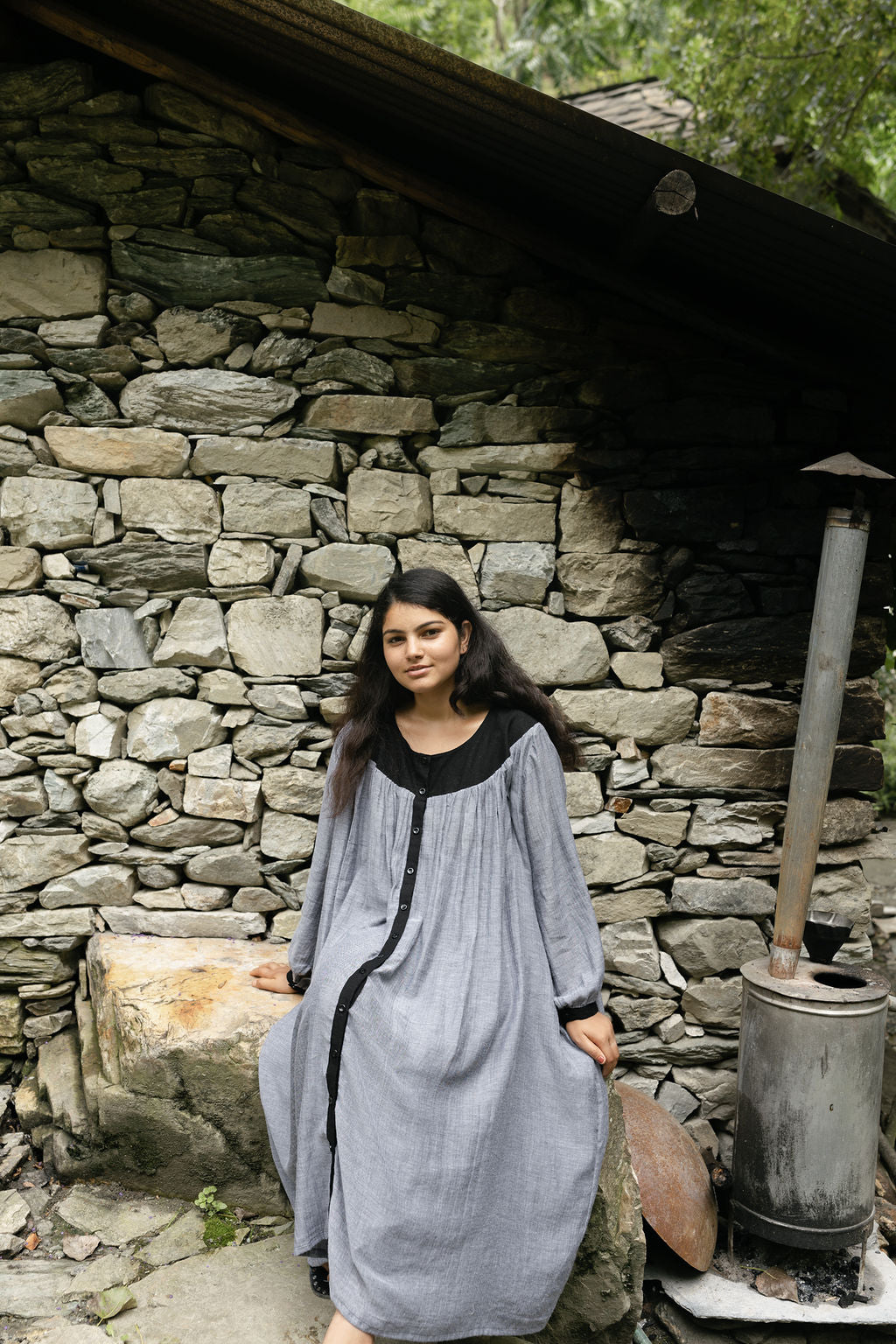 Soft Grey Cotton Cord Set