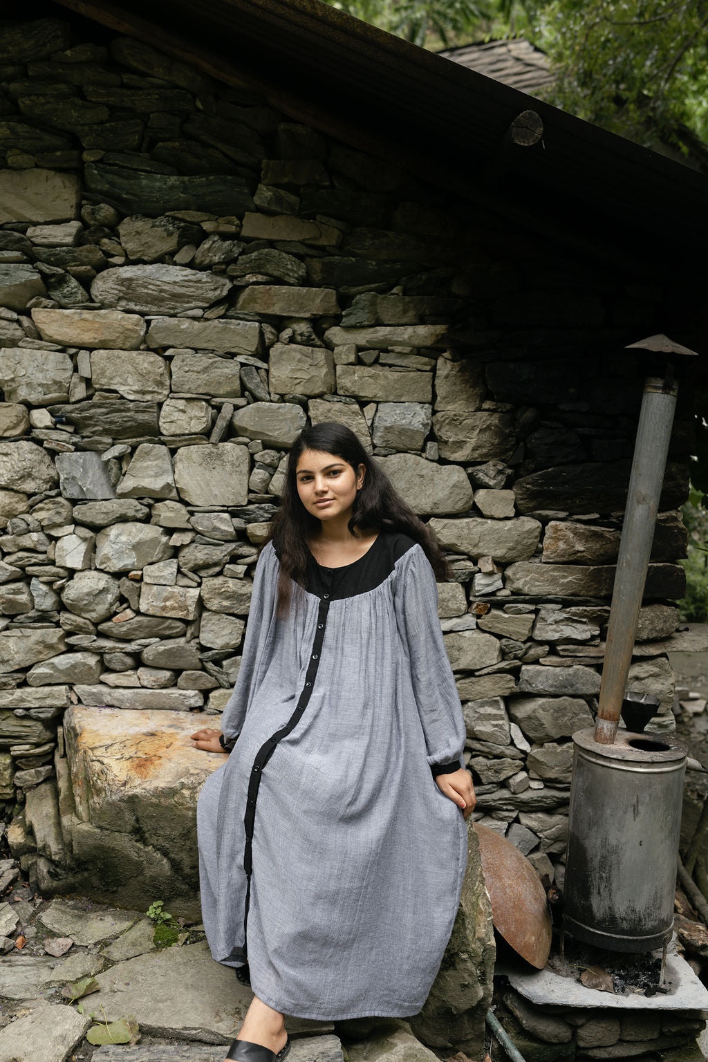 Soft Grey Cotton Cord Set