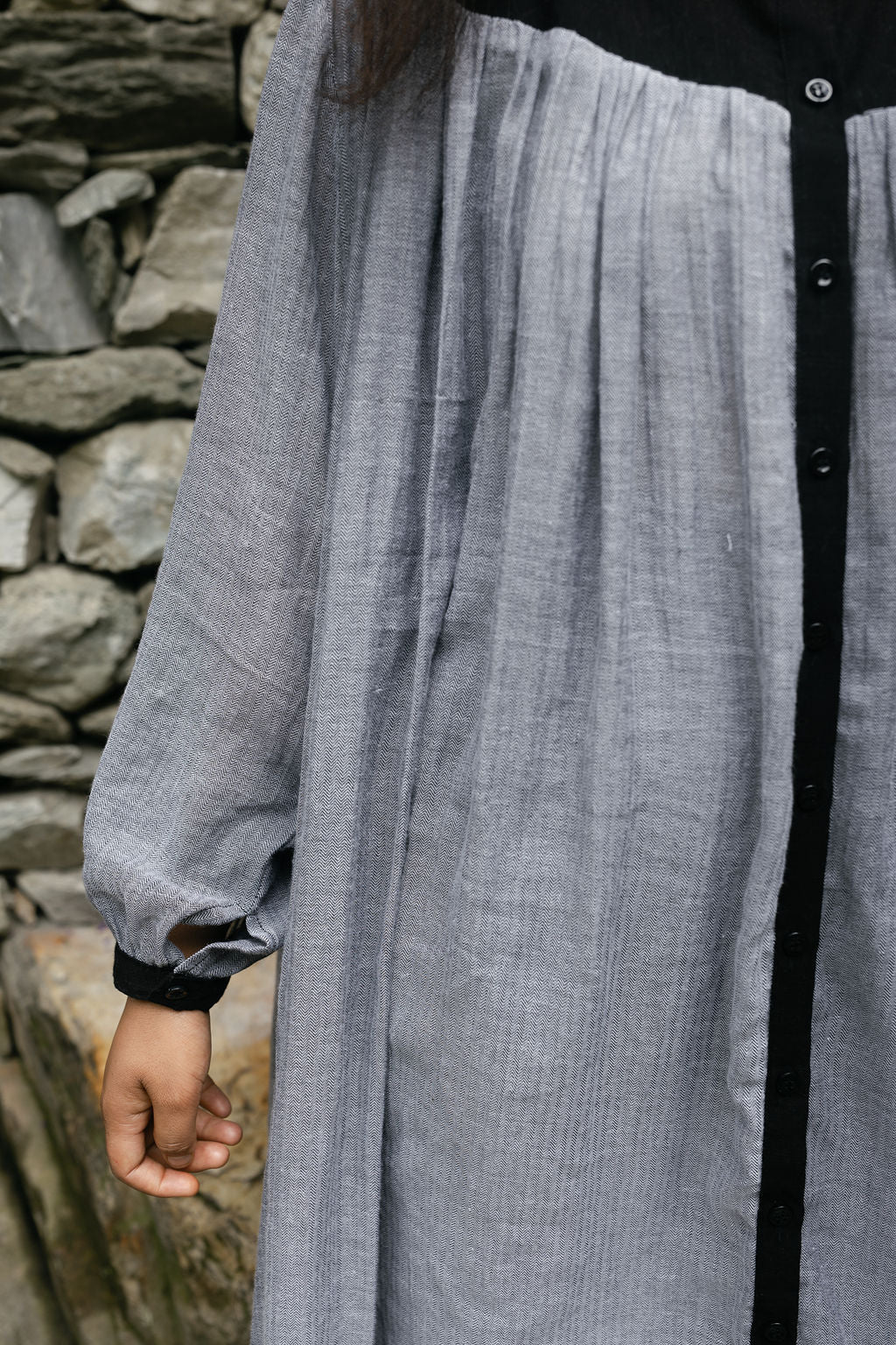 Soft Grey Cotton Cord Set