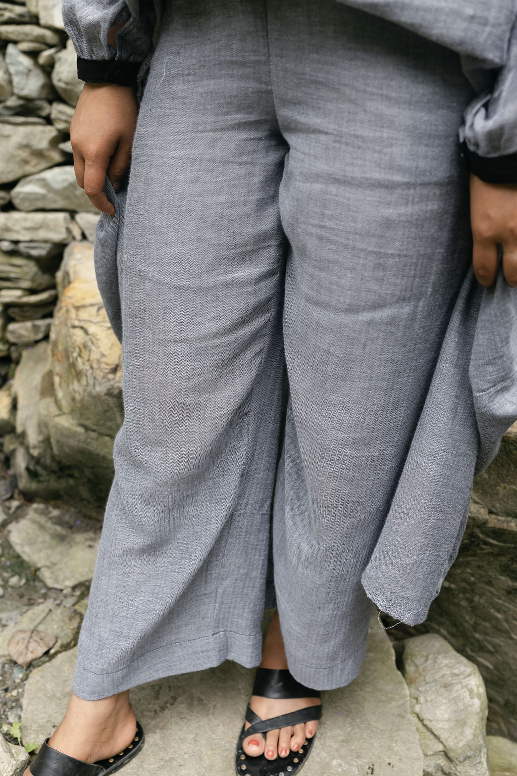 Soft Grey Cotton Cord Set