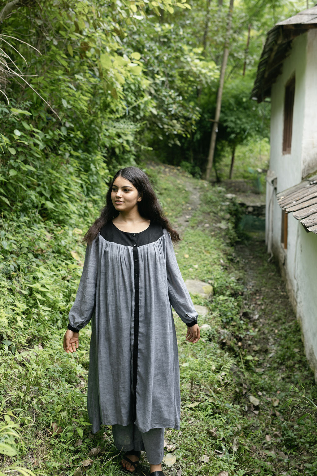 Soft Grey Cotton Cord Set