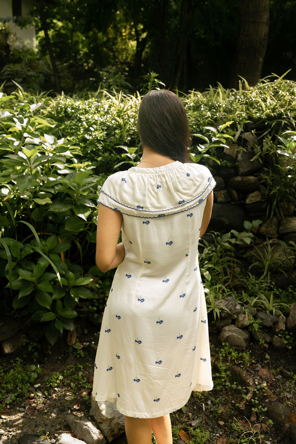 Hydrangea Frill Dress