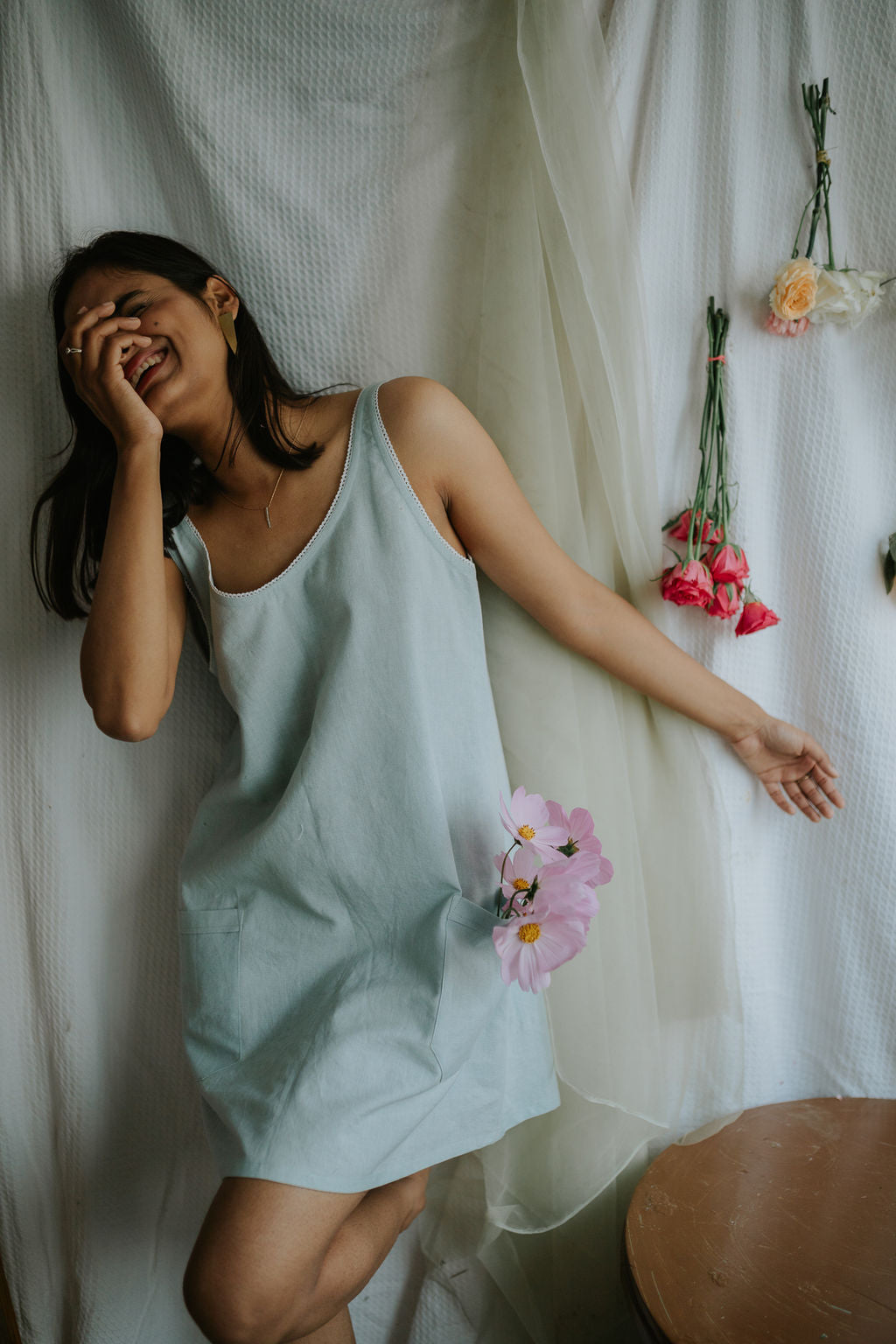 The Sea Pocket Linen Dress