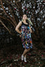 Night Canvas Short Dress