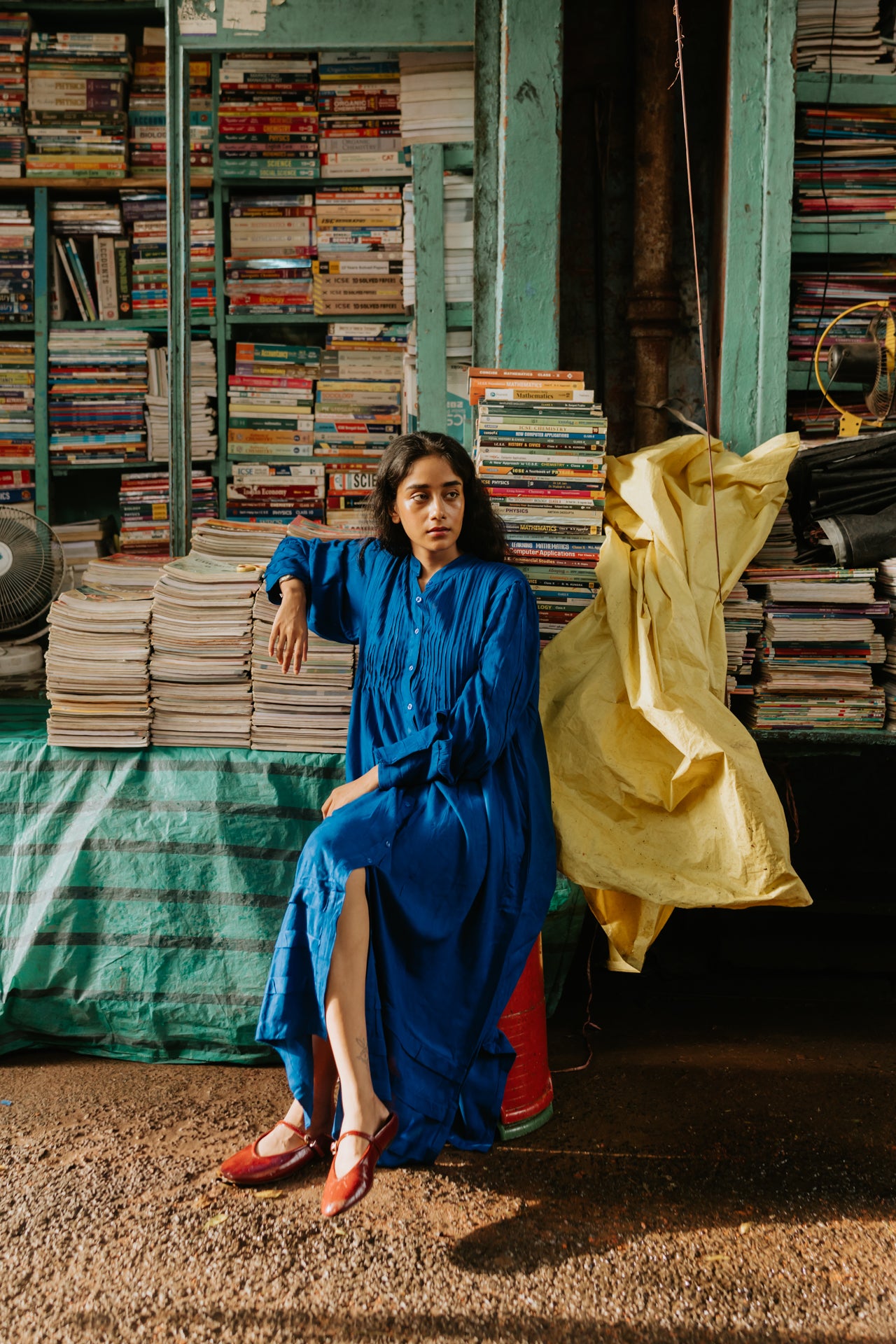 Blue Hills Pleated Dress