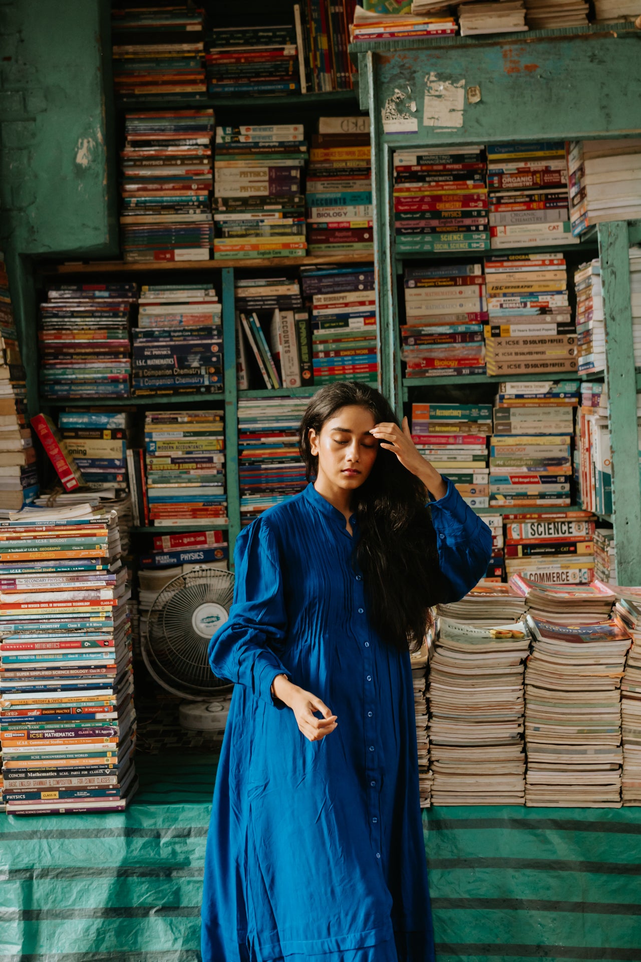 Blue Hills Pleated Dress