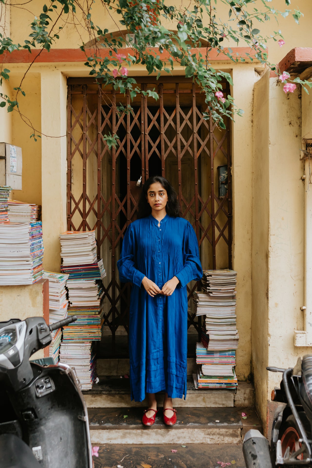 Blue Hills Pleated Dress