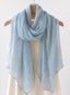 Blue Bloom Flower-Dyed Stole