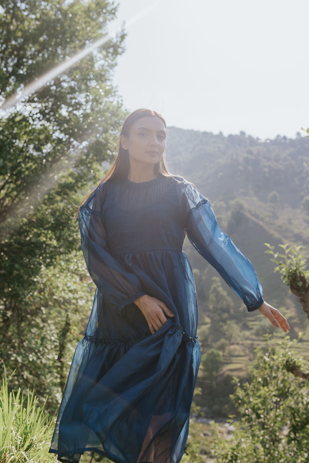 Blue Hour Pintuck Dress