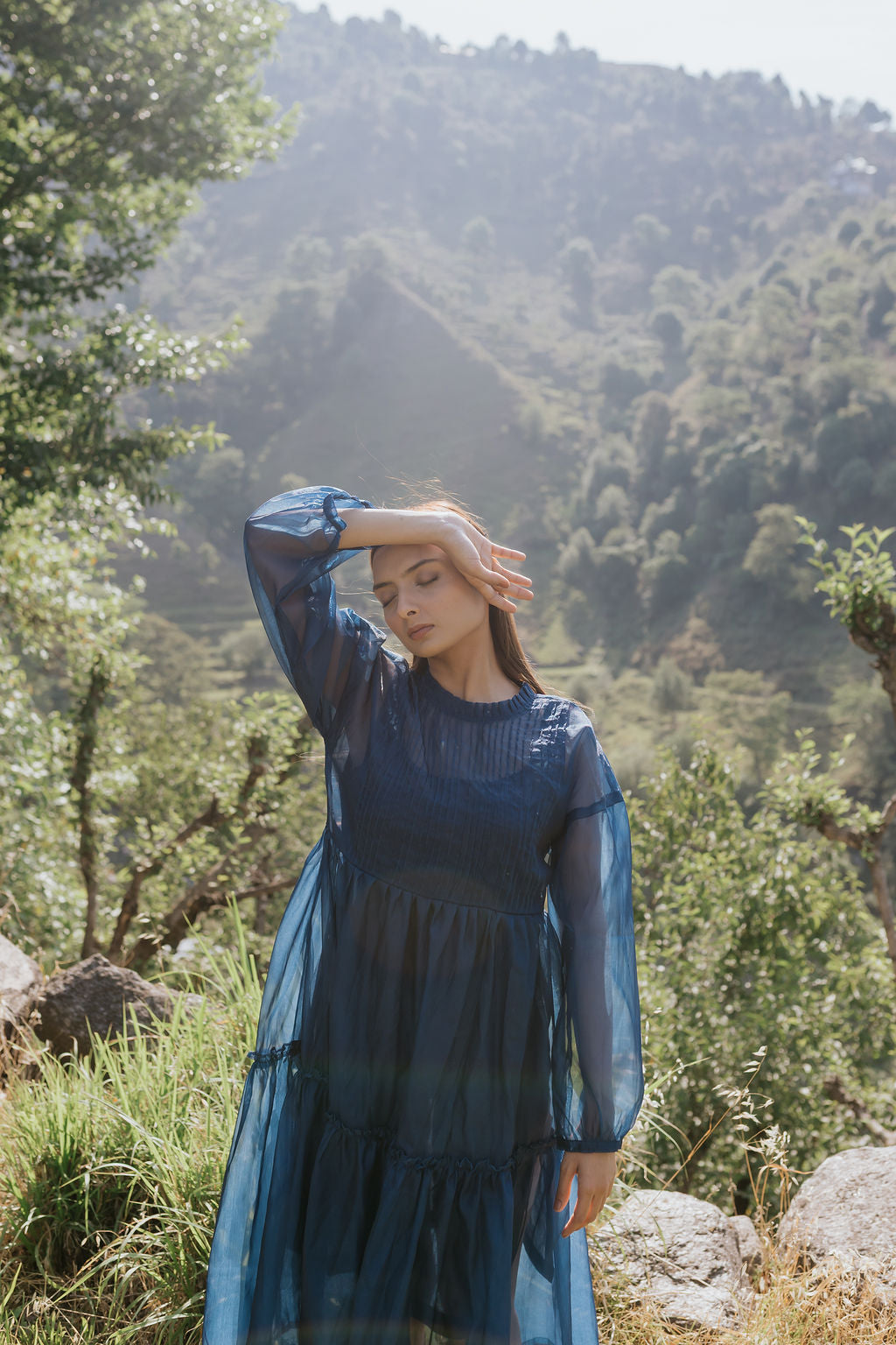 Blue Hour Pintuck Dress