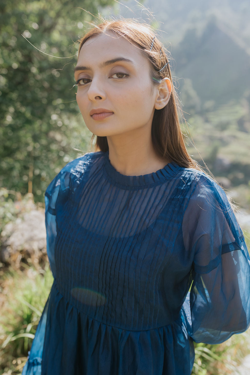 Blue Hour Pintuck Dress