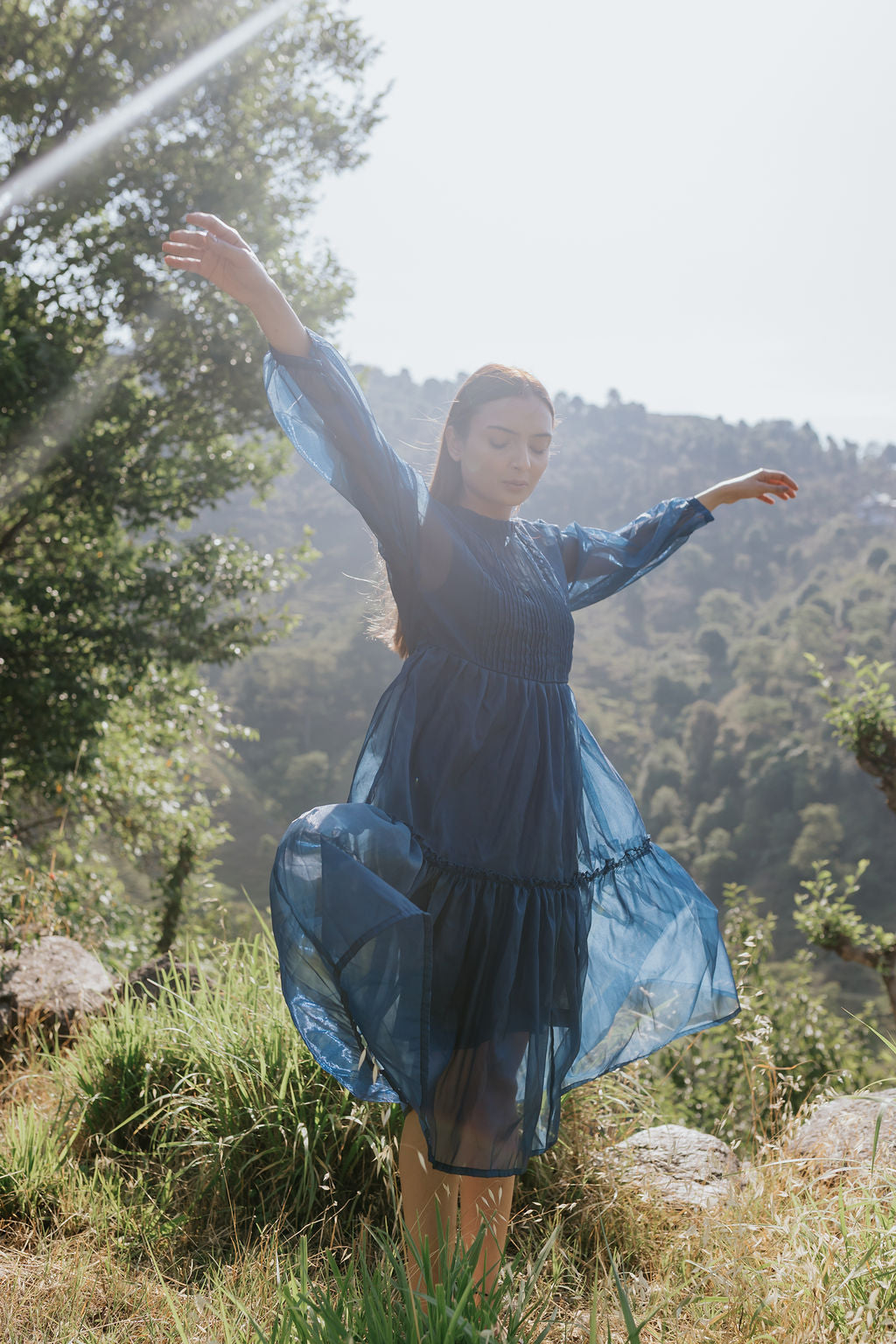 Blue Hour Pintuck Dress