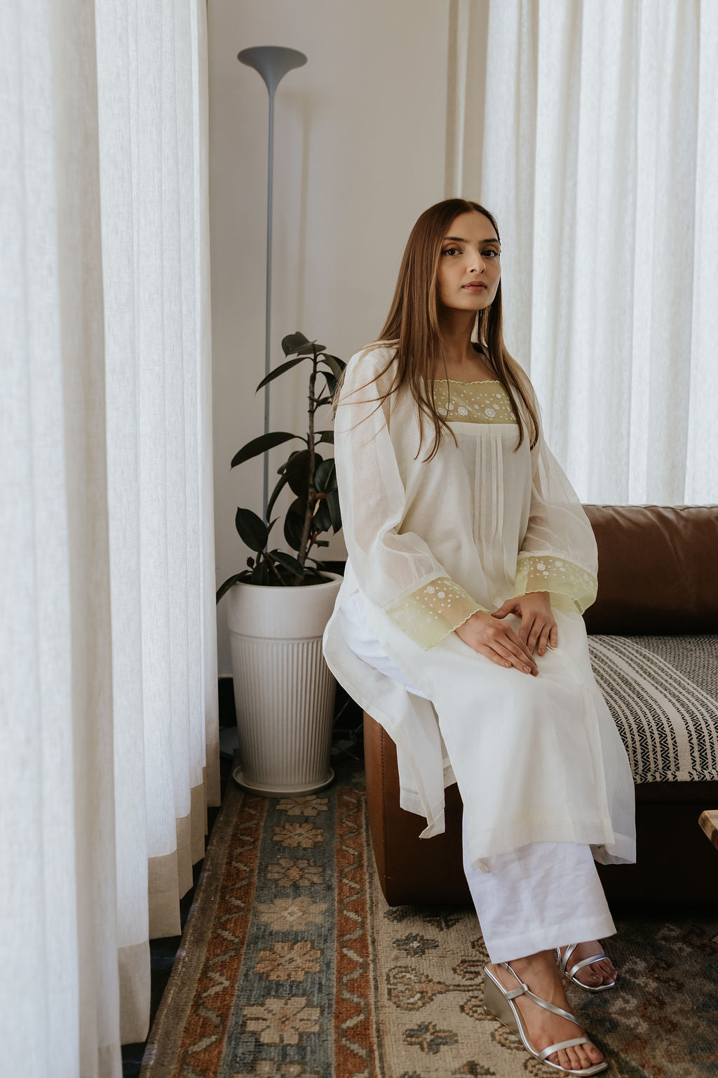 A Breath of Light Chanderi Kurta