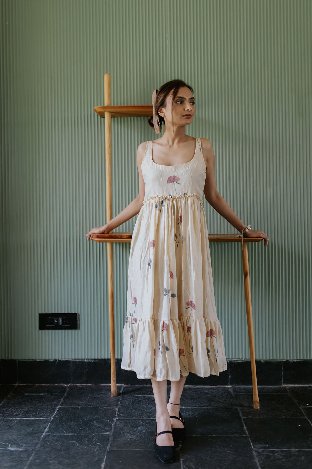 Almond Silk & Rose Dress