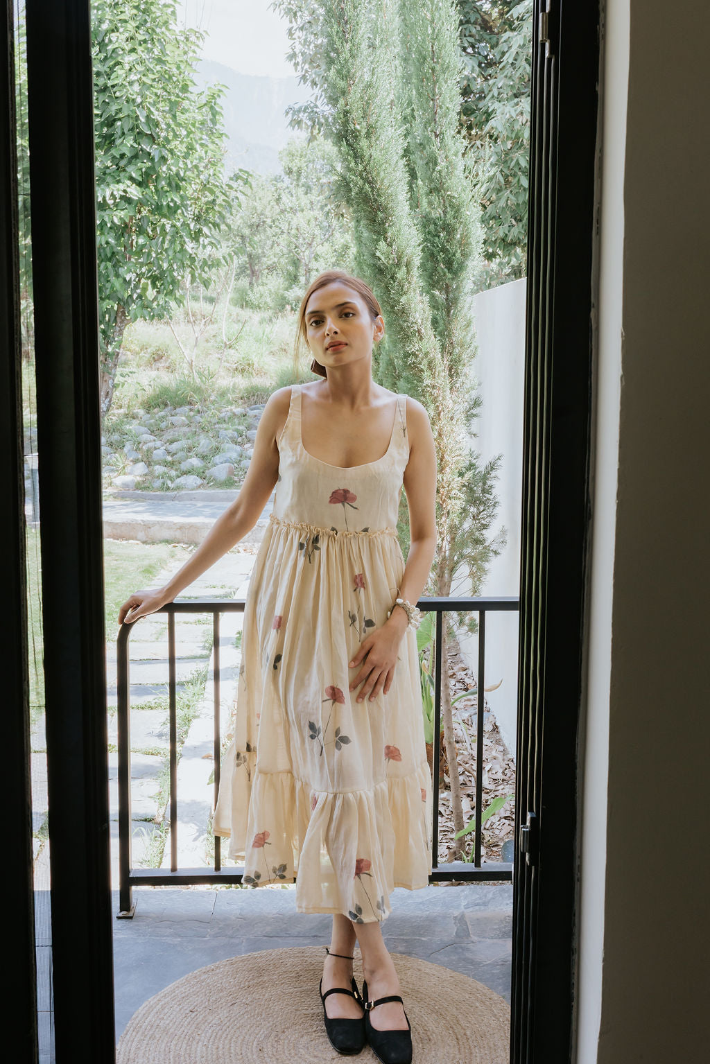 Almond Silk & Rose Dress