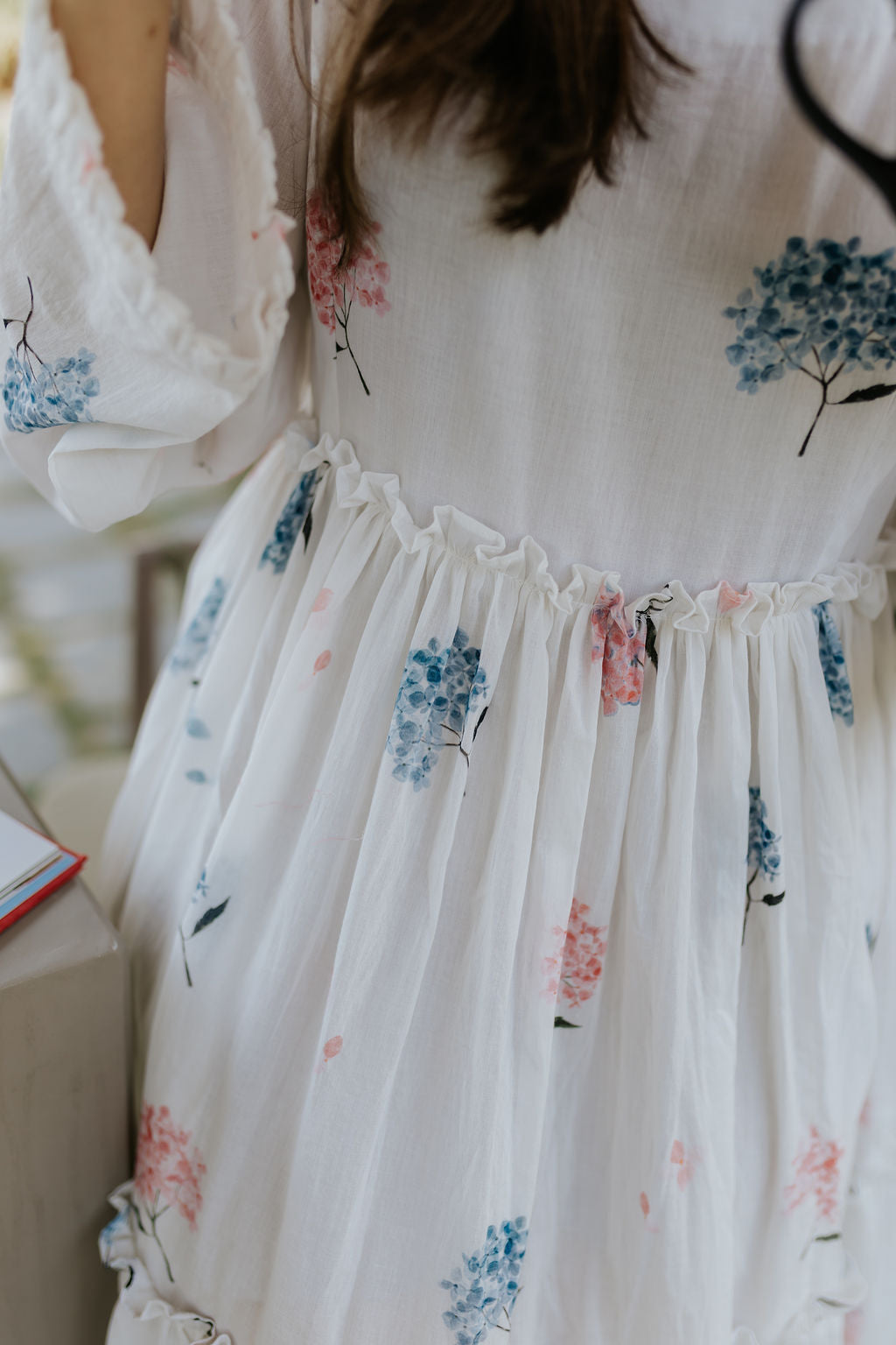 Pink & Blue Hydrangea Garden Dress