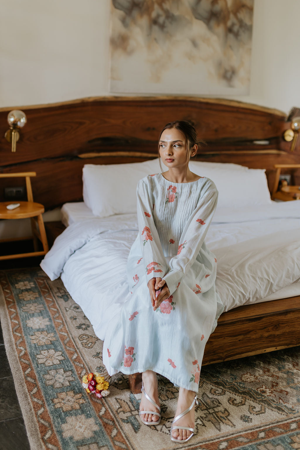 Calcutta's Old Hibiscus Kurta Set