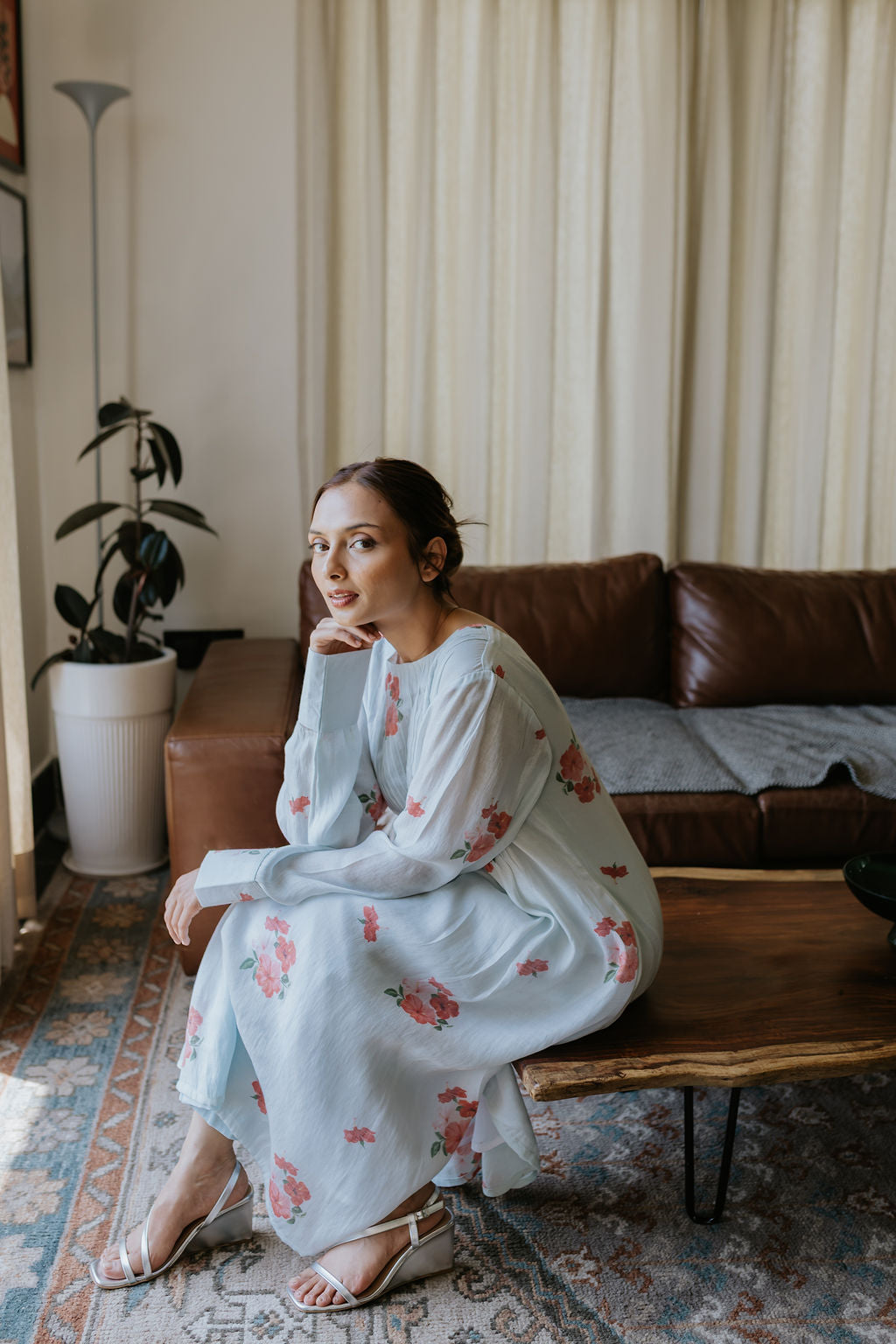 Calcutta's Old Hibiscus Kurta Set