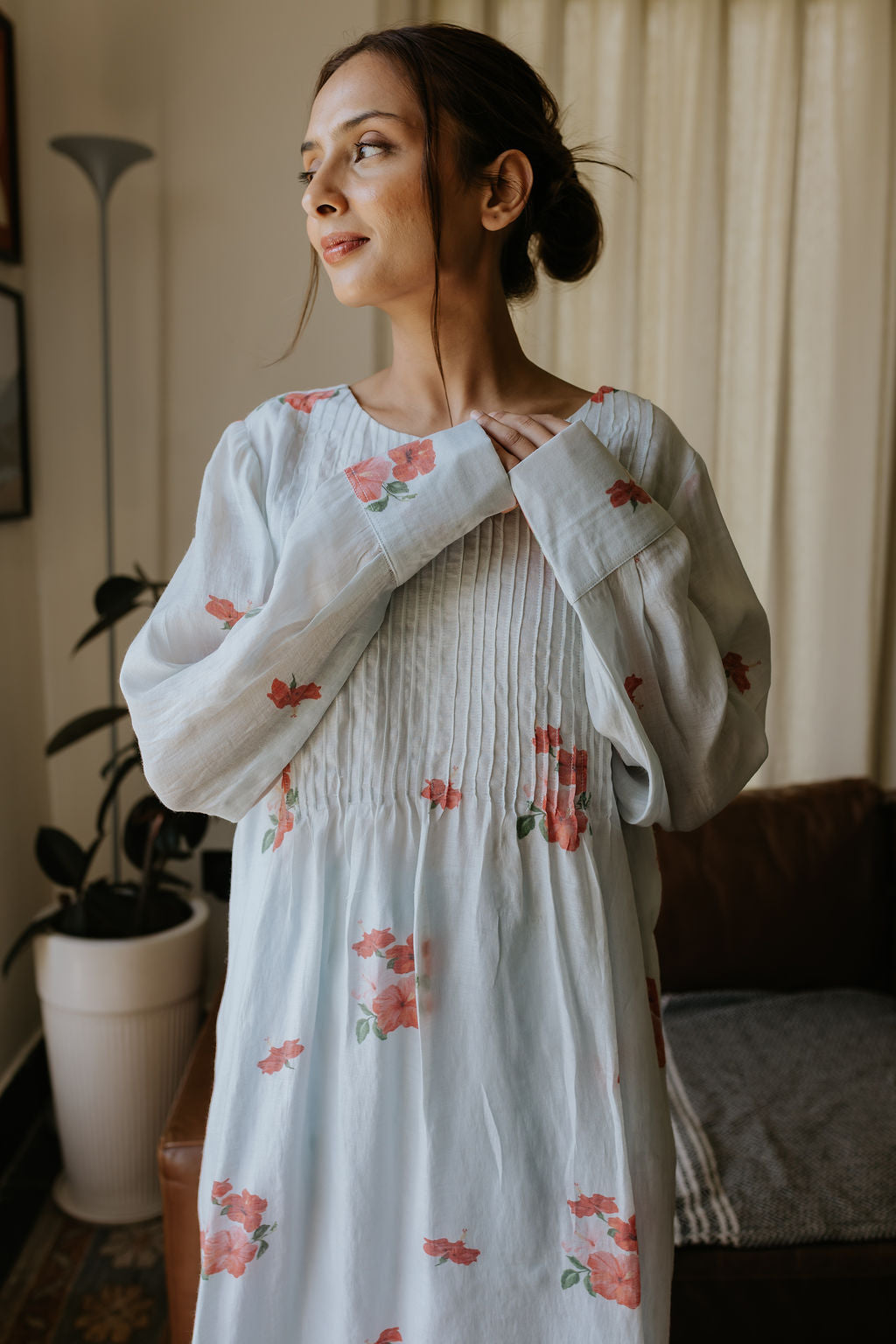 Calcutta's Old Hibiscus Kurta Set