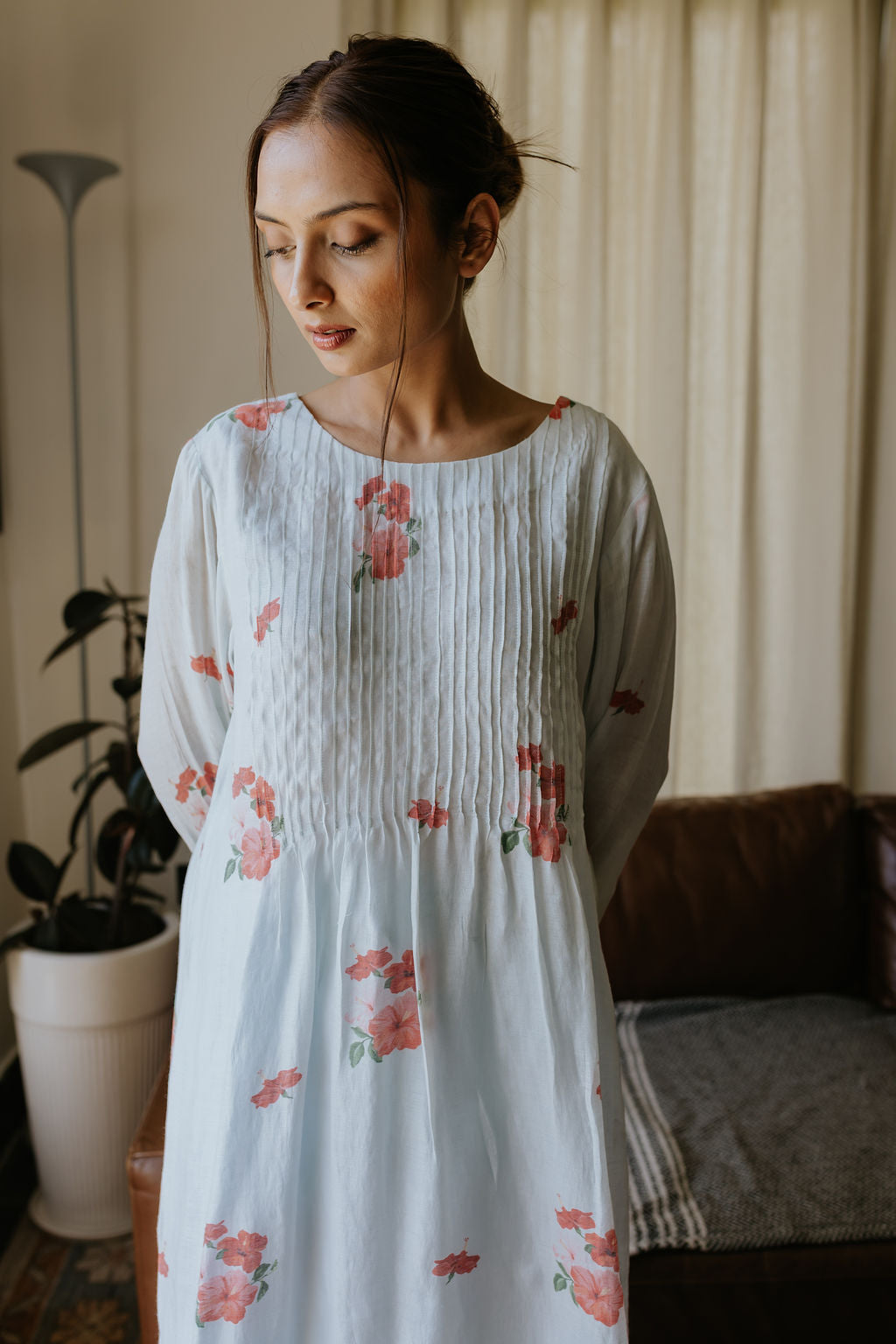 Calcutta's Old Hibiscus Kurta Set