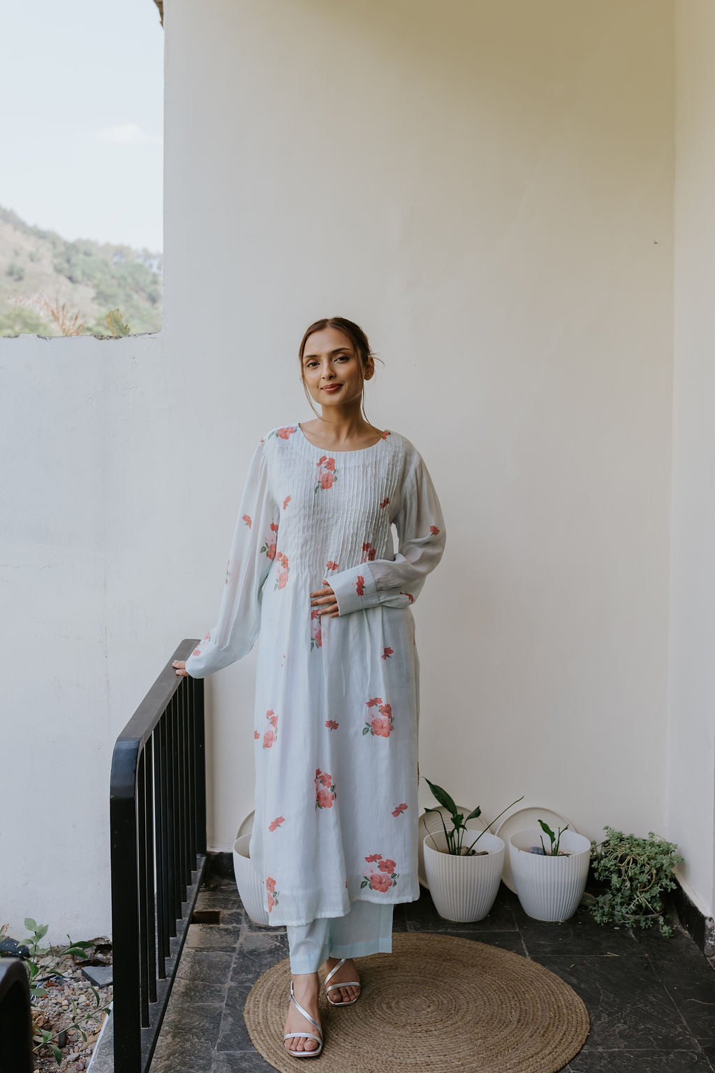 Calcutta's Old Hibiscus Kurta Set