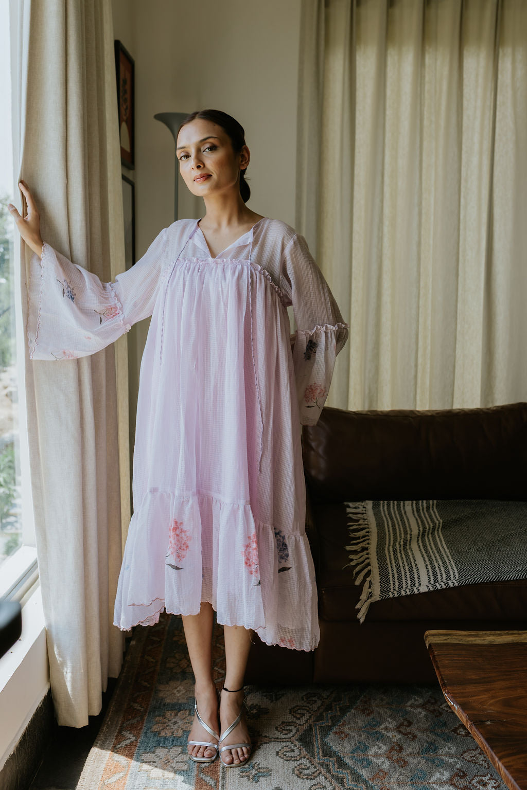 Scallops in the Hydrangea Garden Dress