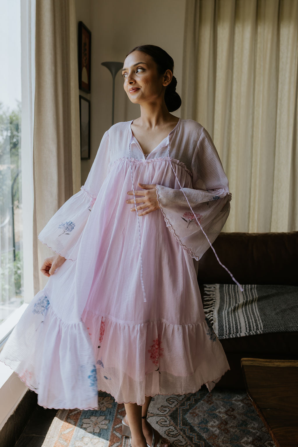 Scallops in the Hydrangea Garden Dress