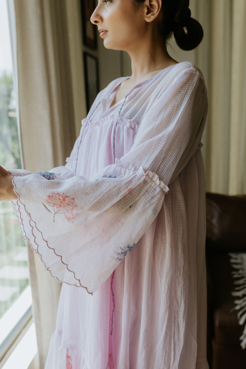 Scallops in the Hydrangea Garden Dress