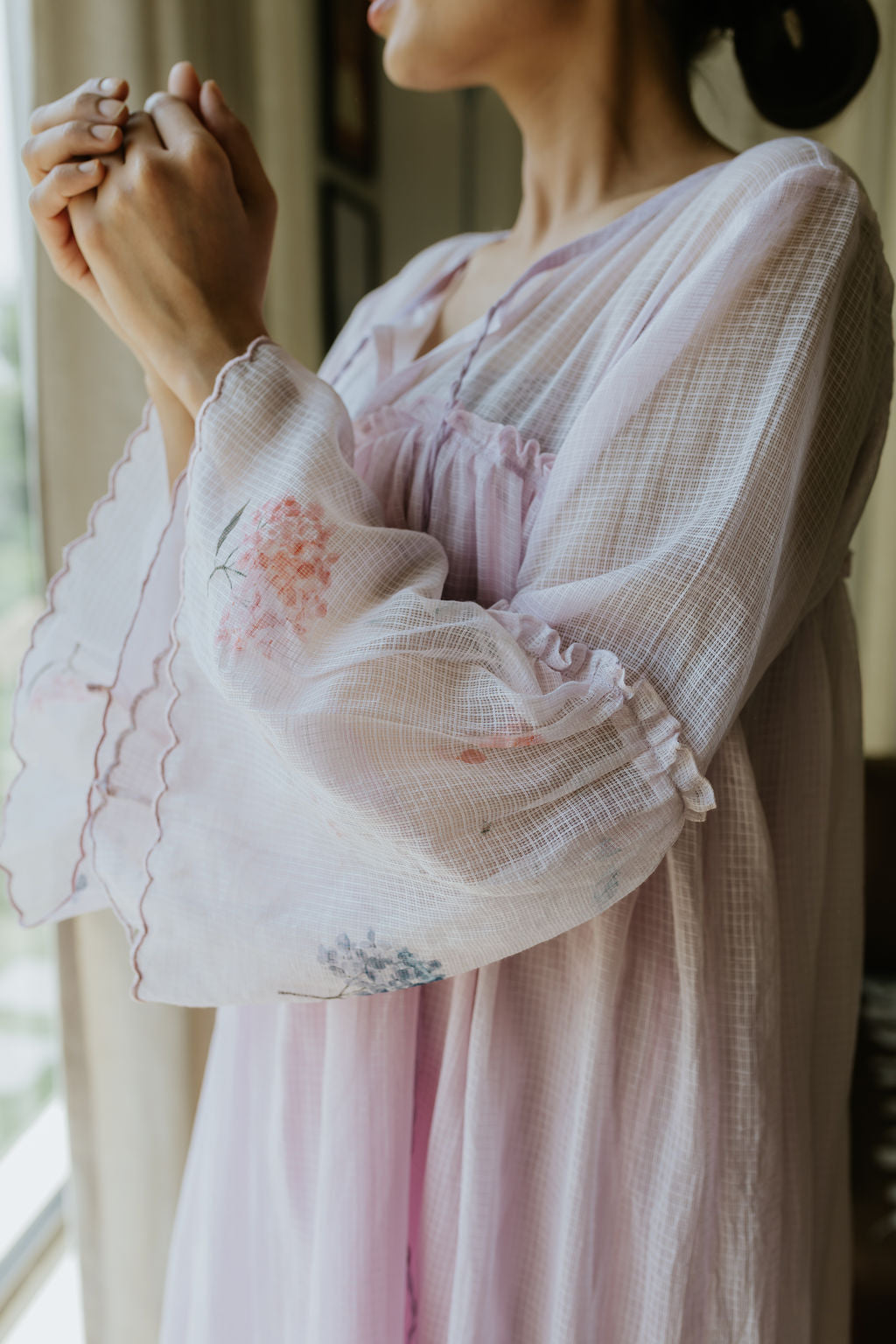 Scallops in the Hydrangea Garden Dress