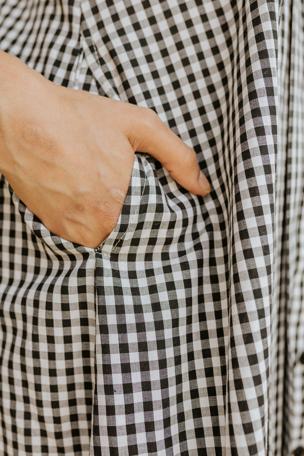 Coal Checks and Pintucks Dress