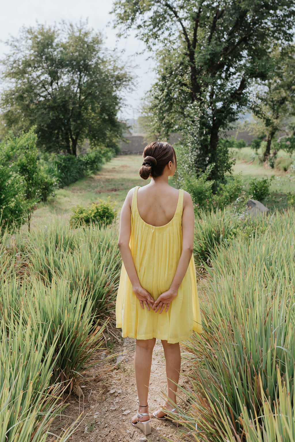 Mustard Fields in the Mountains Dress
