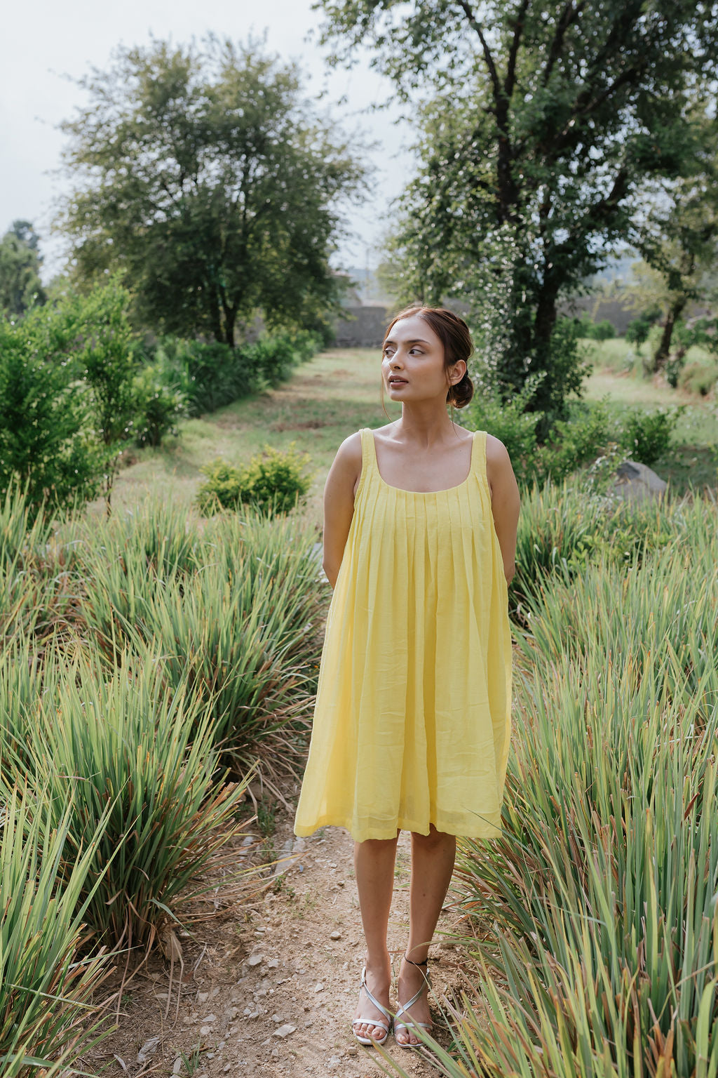 Mustard Fields in the Mountains Dress