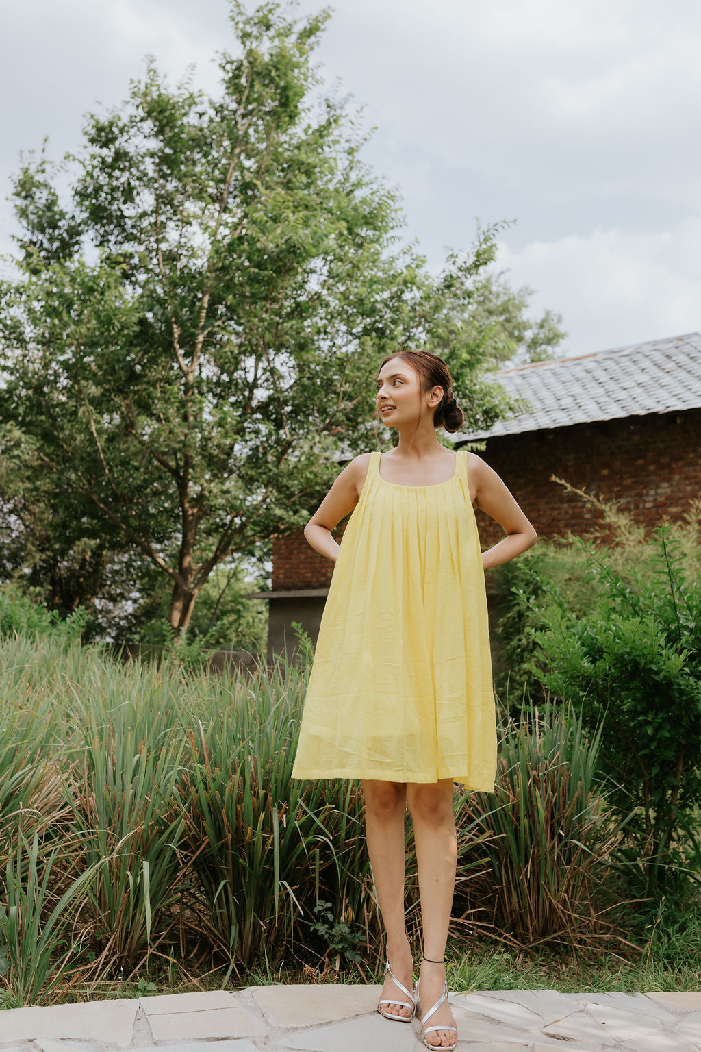 Mustard Fields in the Mountains Dress