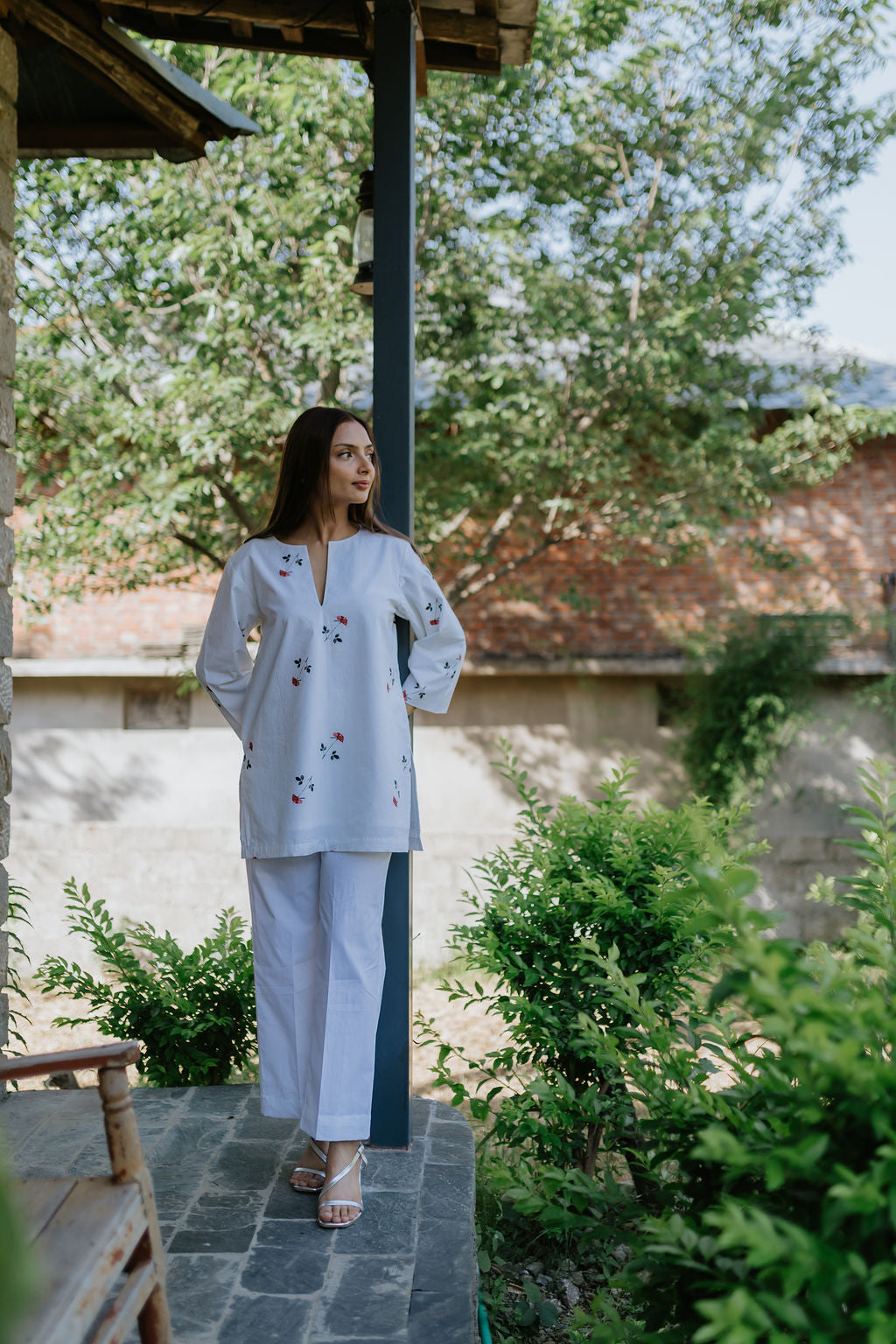 Hidden Stitch Rose Cord Set