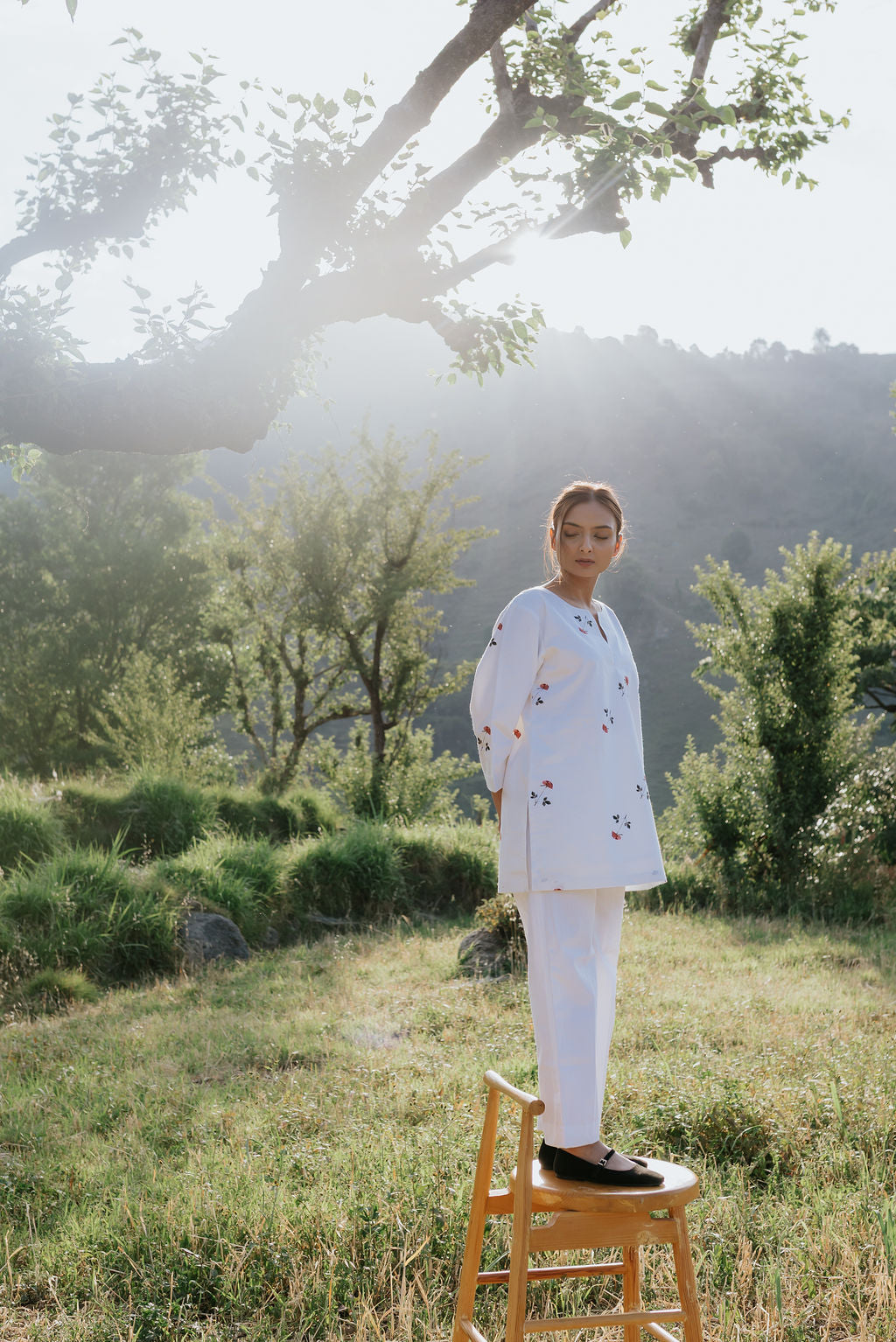 Hidden Stitch Rose Cord Set