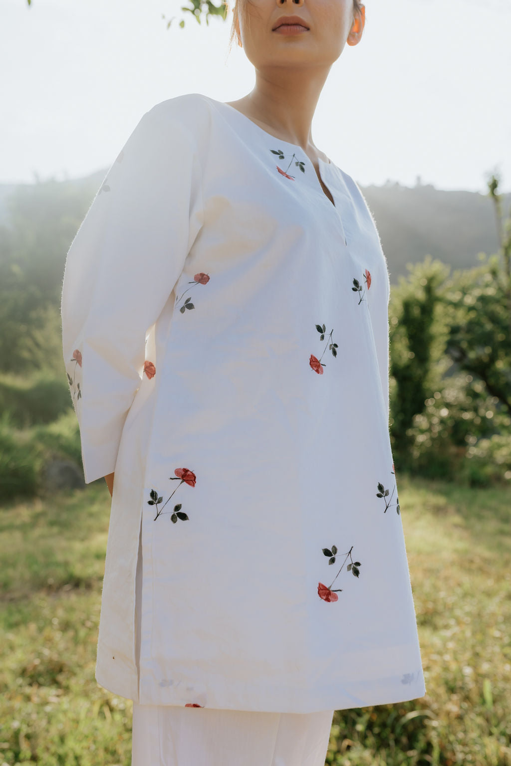 Hidden Stitch Rose Cord Set