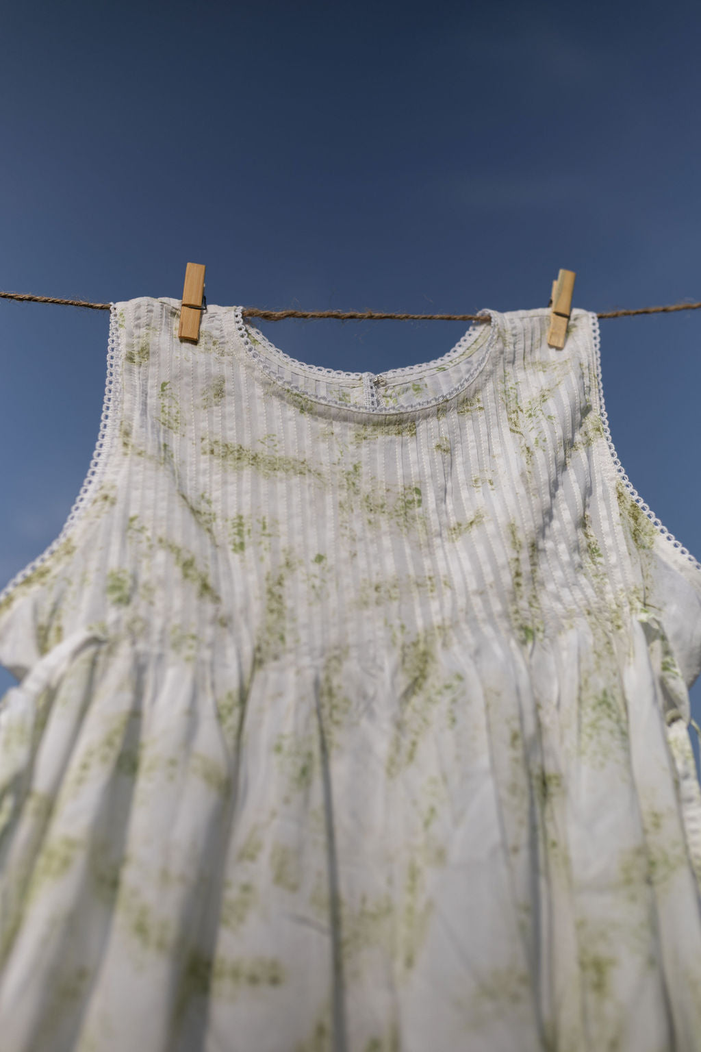 Neem Mulberry Pintuck top