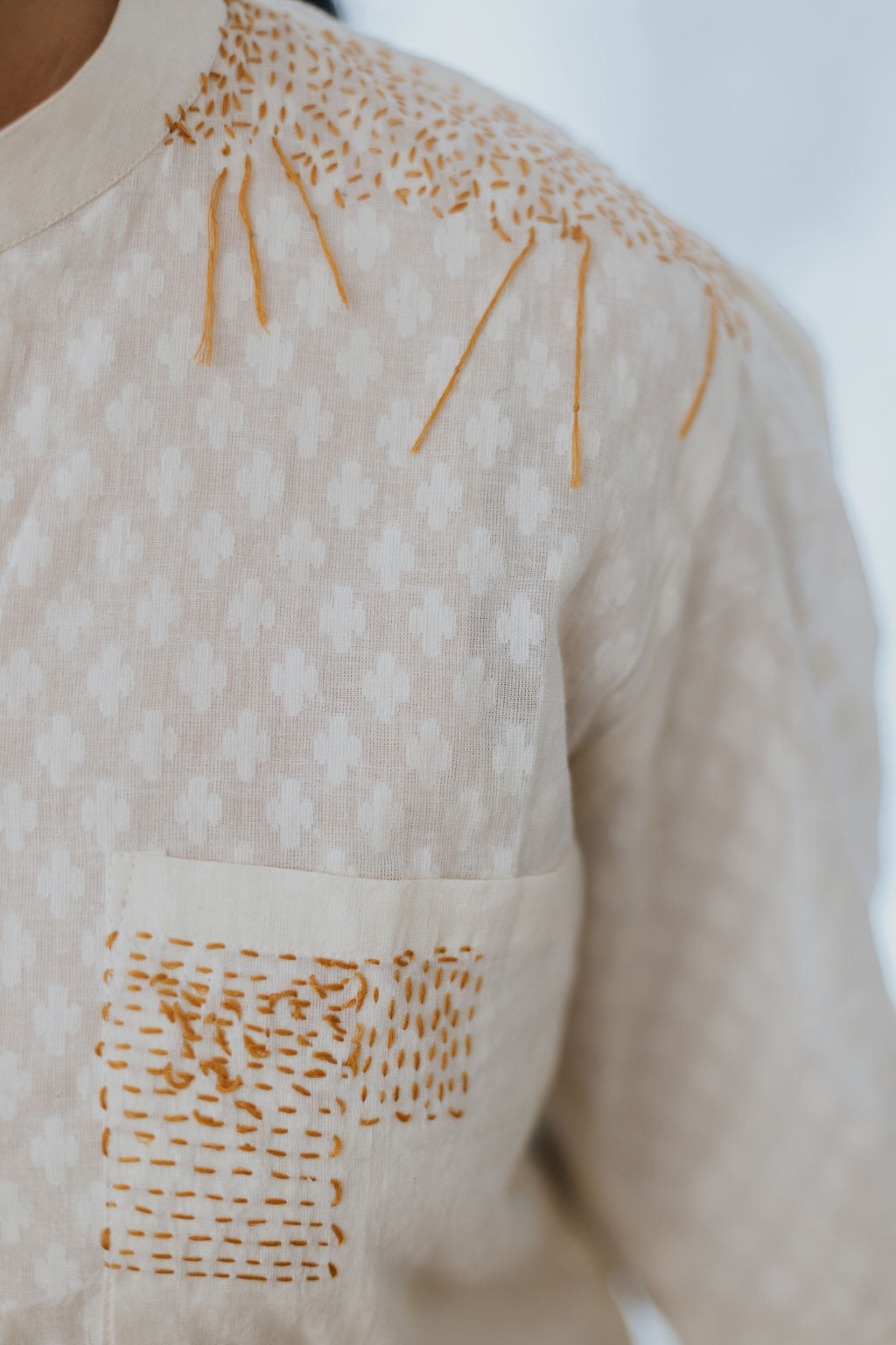Saadgi Hand-embroidered Kurta