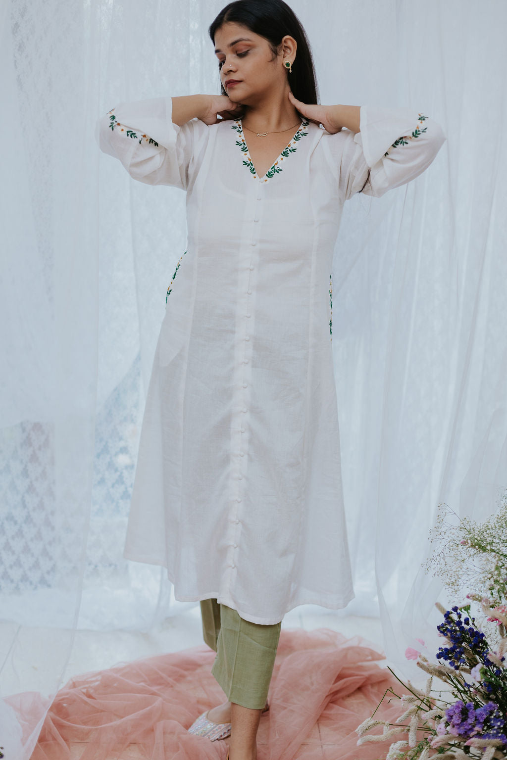 Haseen Mul Cotton Kurta