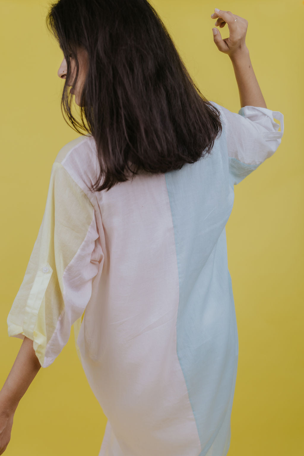 Multicolour Patch Long Shirt