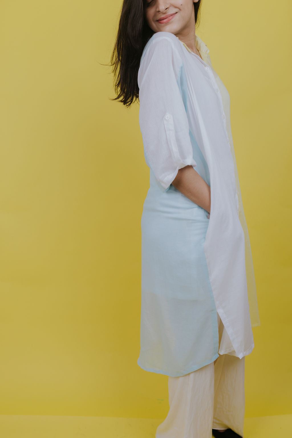 Multicolour Patch Long Shirt