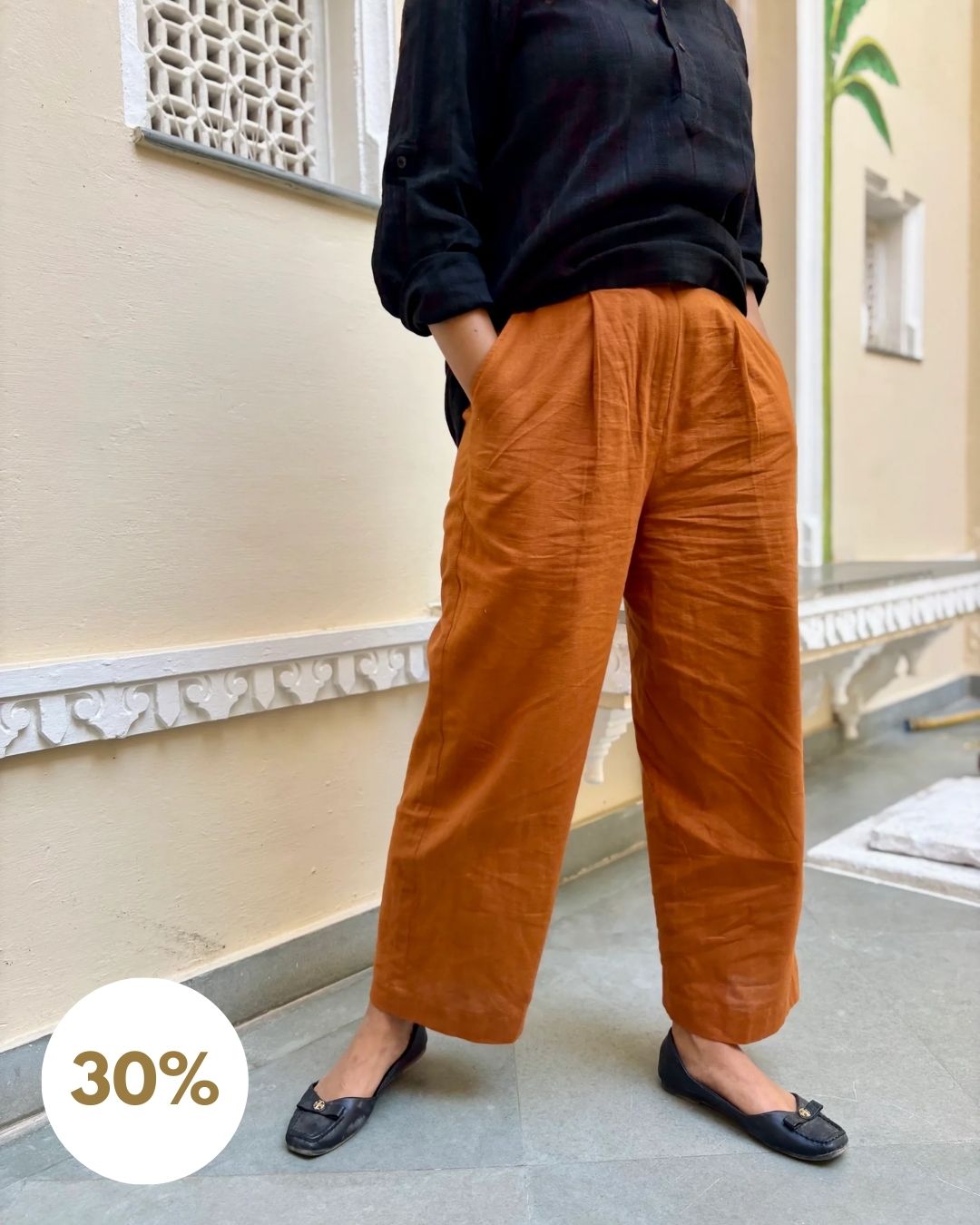 Sunset Orange Pants (SALE XL L)